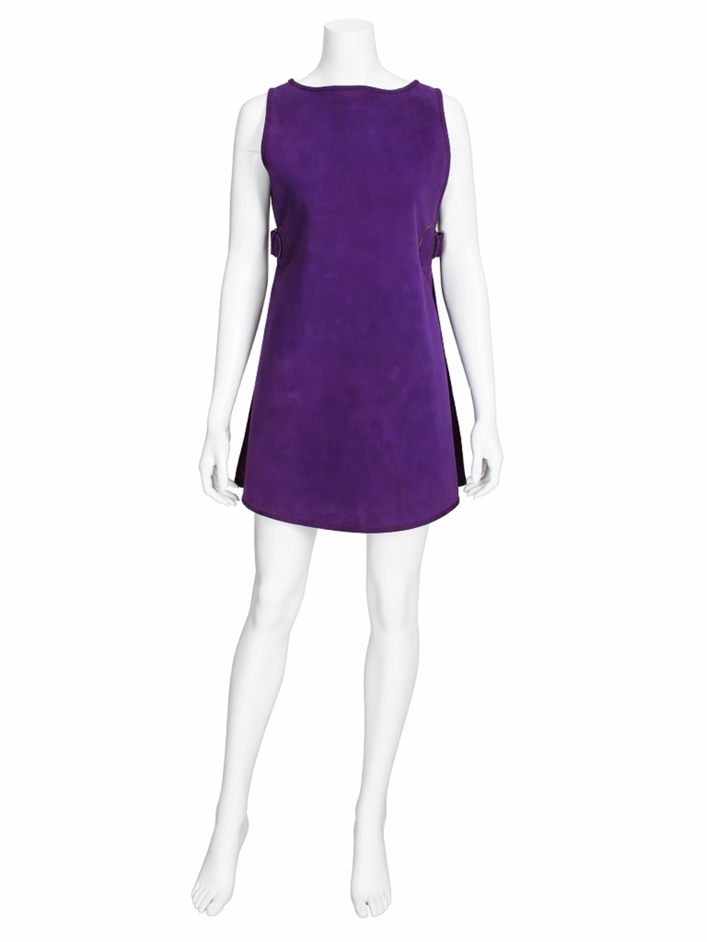Bonnie Cashin for Sills Suede Tunic Dress Lilac Purple Saks 5th Ave 60s NOS NWT